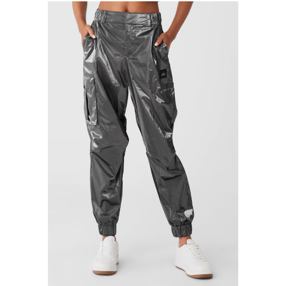 ALO Yoga Womens High-Waist Break Line Cargo Jogger Pants Tech Gorp Cyberpunk XS